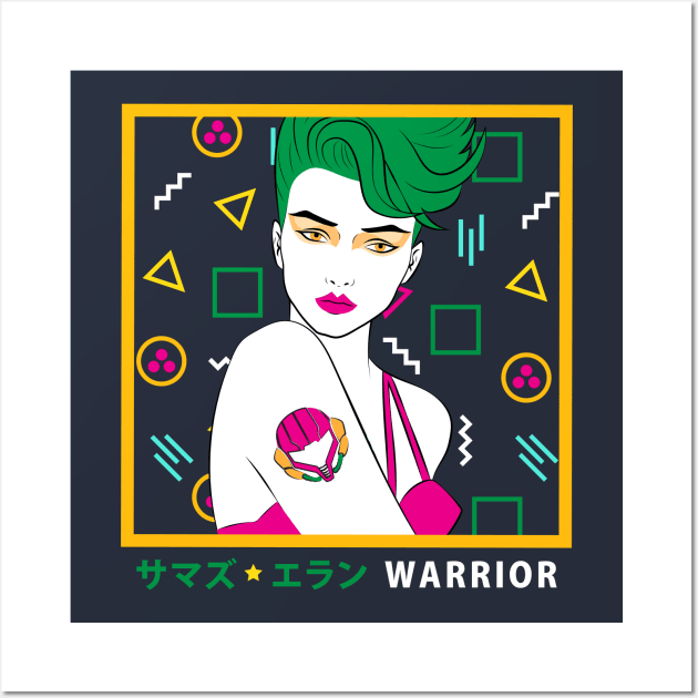 Female Space Warrior Wall Art by machmigo